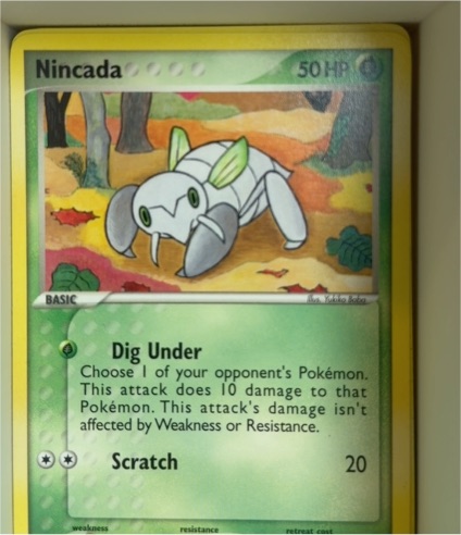 2005 EX Deoxys #67 Nincada — front