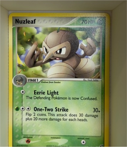 2005 Pokemon EX Deoxys #43 Nuzleaf — front
