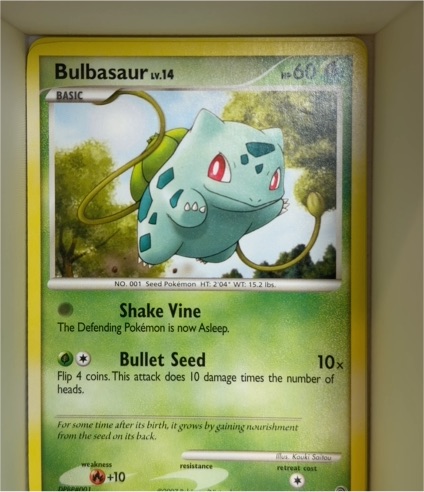 2007 Pokémon Secret Wonders #77 Bulbasaur — front