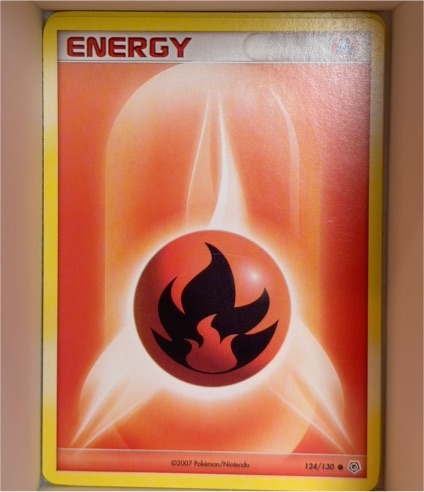 2007 Pokémon Diamond & Pearl #124 Fire Energy — front
