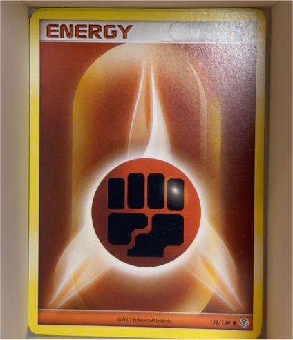 2007 Pokémon Diamond & Pearl #128 Fighting Energy — front