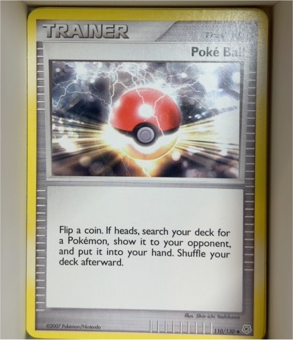 2007 Pokémon Diamond & Pearl #110 Poke Ball — front