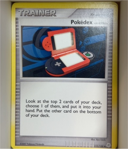 2007 Pokémon Diamond & Pearl #114/130 Pokédex — front