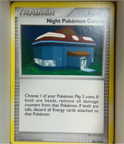 2007 Pokémon Diamond & Pearl #108 Night Pokemon Center — front