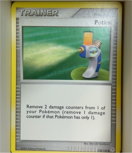 2007 Pokemon Diamond and Pearl #118 Potion — front