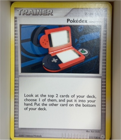2007 Pokémon Diamond & Pearl #111 Pokédex — front