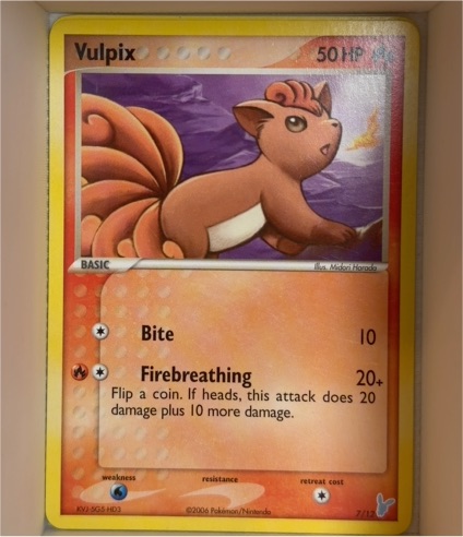 2006 Pokémon EX Trainer Kit 2: Plusle & Minun #7 Vulpix — front