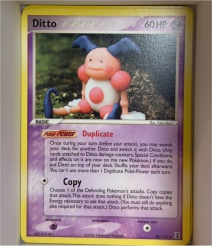 2005 Pokemon EX Delta Species #38 Ditto (Mr. Mime) — front
