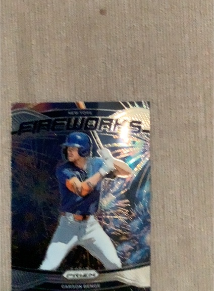 2025 Panini Prizm Fireworks #9 Carson Benge — front
