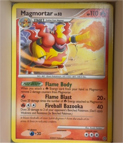 2007 Pokémon Secret Wonders #31 Magmortar — front