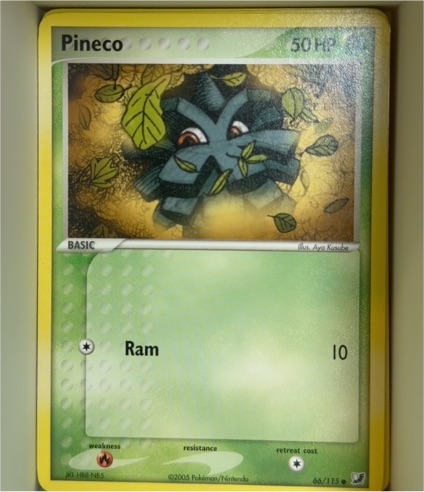 2005 EX Unseen Forces #66 Pineco — front