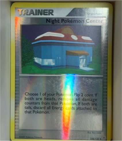 2007 Pokémon Diamond & Pearl #108 Night Pokémon Center — front