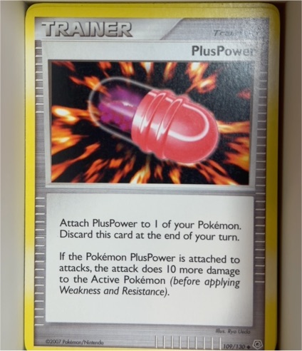 2007 Pokémon Diamond & Pearl #109 PlusPower — front