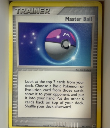 2005 Pokémon EX Deoxys #88 Master Ball — front