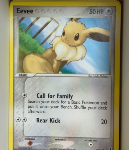 2005 Pokémon EX Delta Species #69 Eevee — front