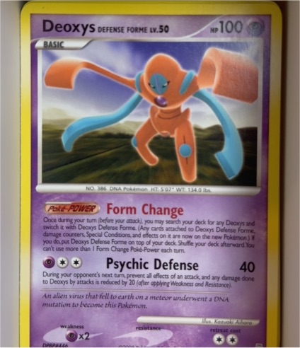2007 Pokémon Diamond & Pearl Legends Awakened #25 Deoxys Defense Forme — front