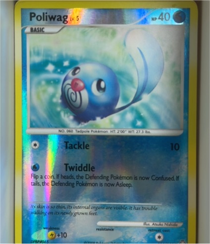 2008 Pokémon TCG Legends Awakened #114 Poliwag — front