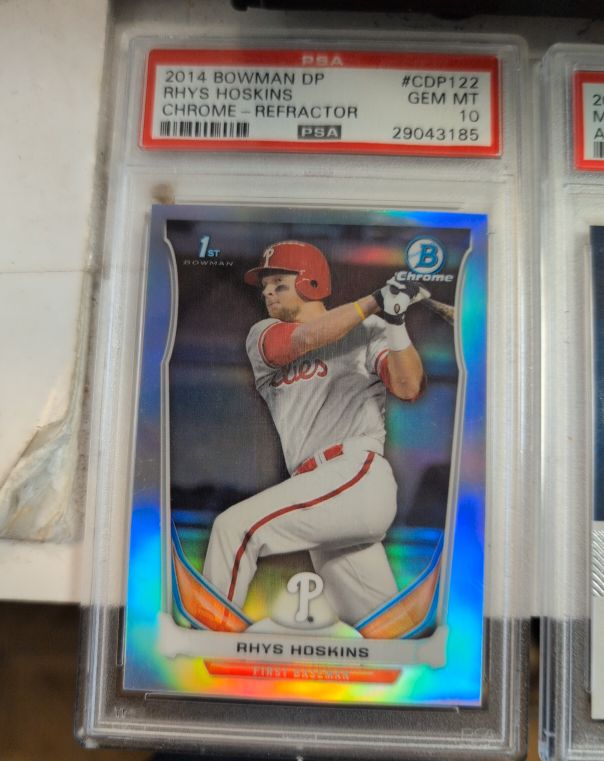 2014 Bowman Draft Chrome #CDP122 Rhys Hoskins — front