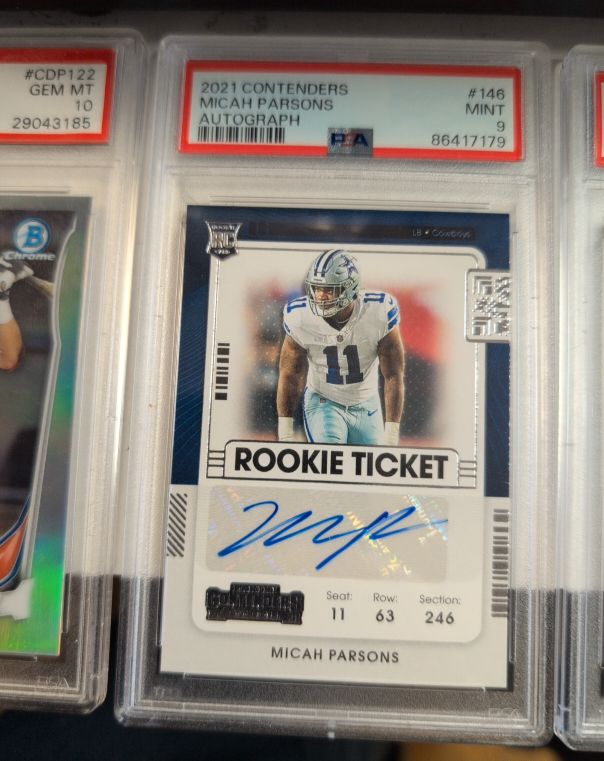 2021 Panini Contenders #146 Micah Parsons Rookie Ticket Autograph — front