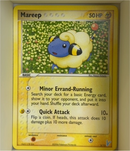 2004 Pokémon EX Trainer Kit 2: Plusle & Minun #5 Mareep — front