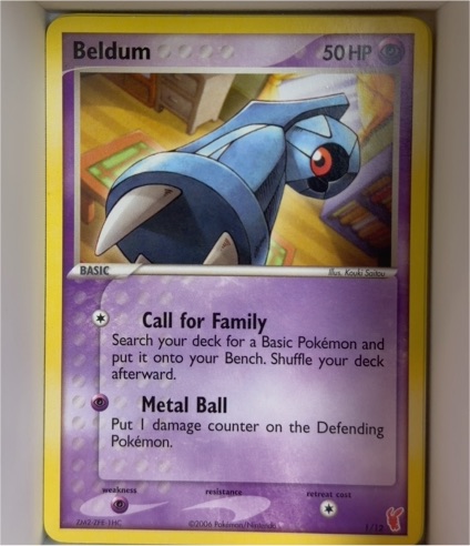 2006 Pokémon EX Trainer Kit #1/12 Beldum — front