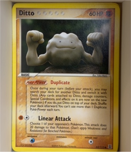 2005 Pokemon EX Delta Species #62 Ditto (Geodude) — front