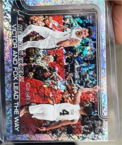 2025-26 Topps #300 New Duo Excels!: Victor and Fox Lead The Way — front
