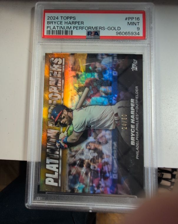 2024 Topps #PP16 Bryce Harper Platinum Performers Gold — front