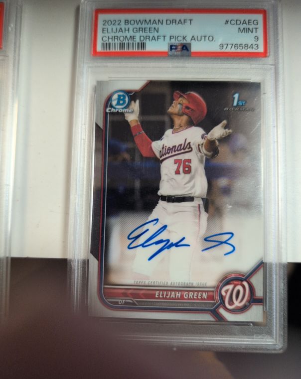 2022 Bowman Chrome Draft #CDAEG Elijah Green — front