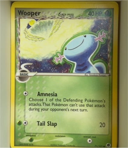 2006 Pokémon Dragon Frontiers #71 Wooper (Delta Species) — front