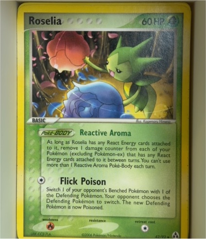 2006 Pokemon EX Legend Maker #42 Roselia — front