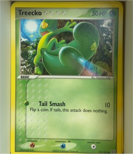 2005 EX Emerald #70 Treecko — front
