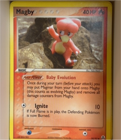 2006 Pokemon EX Legend Maker #58 Magby — front