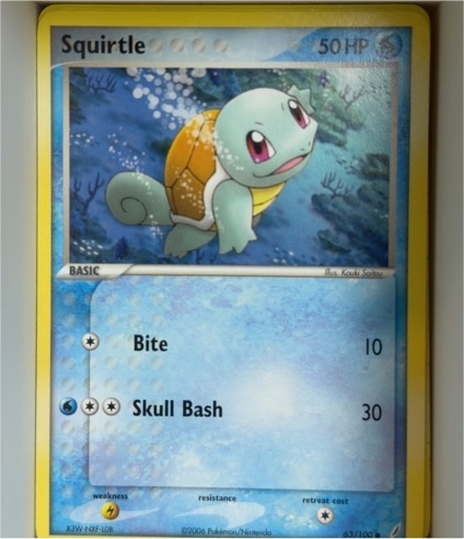 2006 EX Crystal Guardians #63 Squirtle — front