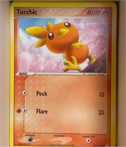 2006 Pokemon TCG EX Holon Phantoms #83 Torchic — front