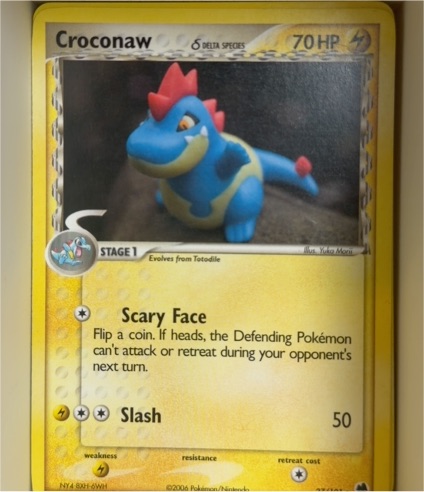 2006 Pokemon EX Dragon Frontiers #27 Croconaw Delta Species — front