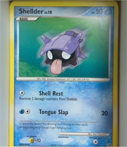 2007 Pokémon Secret Wonders #105 Shellder — front