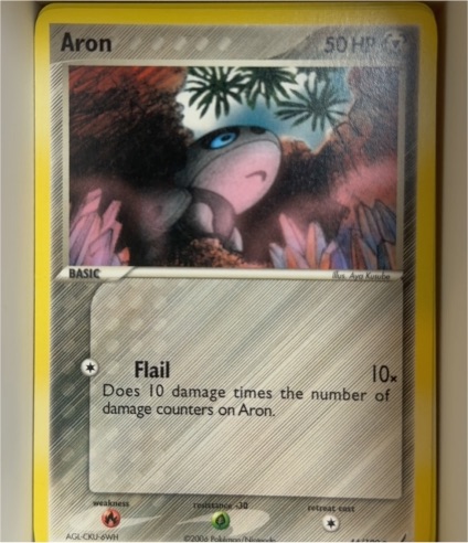 2006 Pokémon EX Crystal Guardians #44 Aron — front