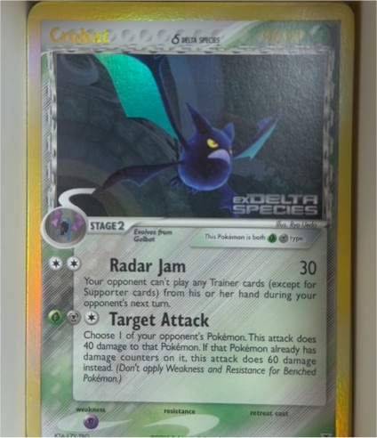 2005 Pokémon EX Delta Species #2 Crobat — front