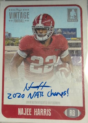 2021 Onyx Vintage #FANH Najee Harris — front