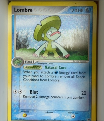 2005 Pokemon EX Deoxys #34 Lombre — front