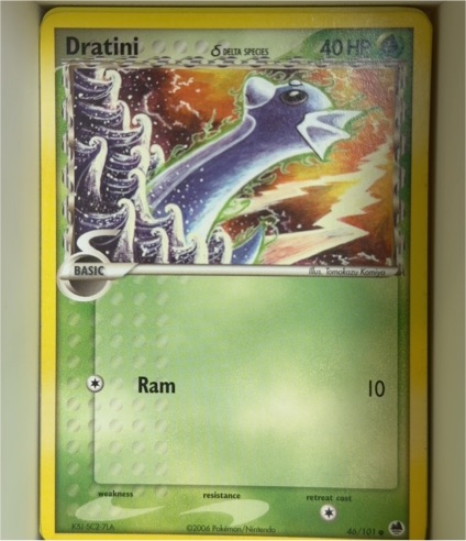 2006 Pokemon EX Dragon Frontiers #46 Dratini (Delta Species) — front