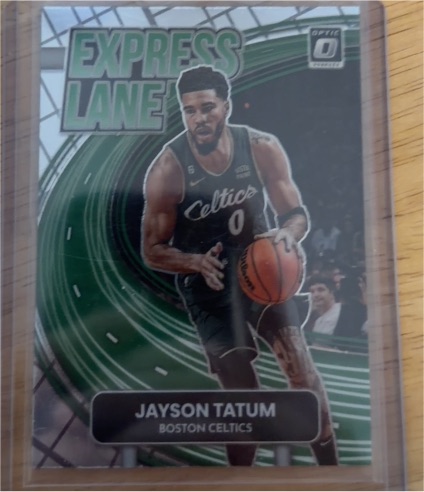 2022-23 Donruss Optic #23 Jayson Tatum Express Lane — front