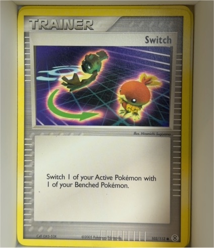 2005 Pokemon EX FireRed & LeafGreen #102 Switch — front