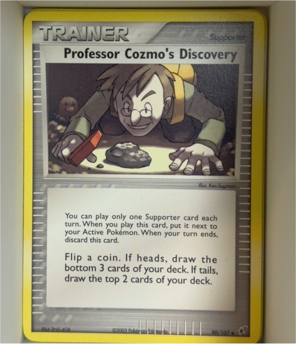 2005 Pokémon EX Deoxys #90 Professor Cozmo's Discovery — front