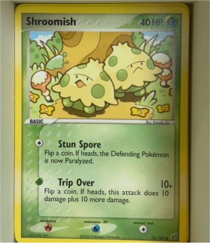 2005 Pokemon EX Deoxys #72 Shroomish — front