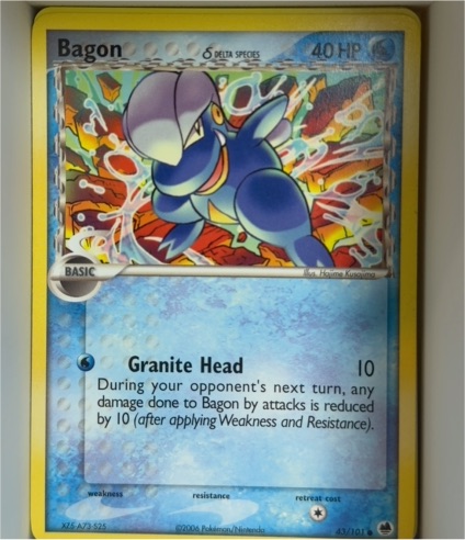 2006 EX Dragon Frontiers #43 Bagon (Delta Species) — front