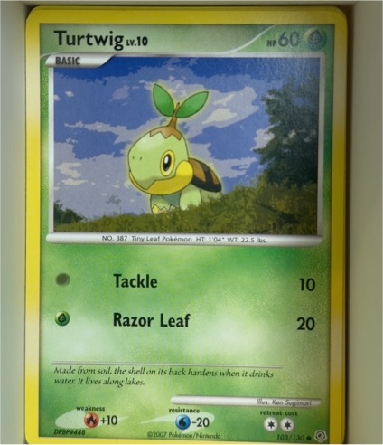 2007 Pokémon Diamond & Pearl #103 Turtwig — front