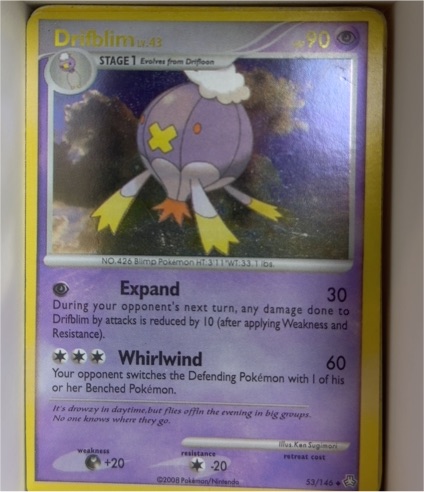 2008 Pokemon Legends Awakened #53 Drifblim — front