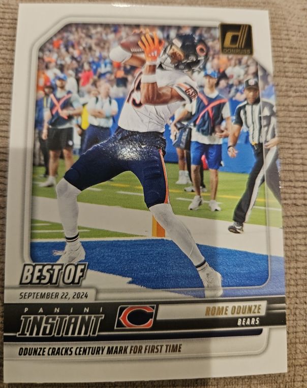 2025 Donruss Best Of Panini Instant #INS-ROD Rome Odunze — front